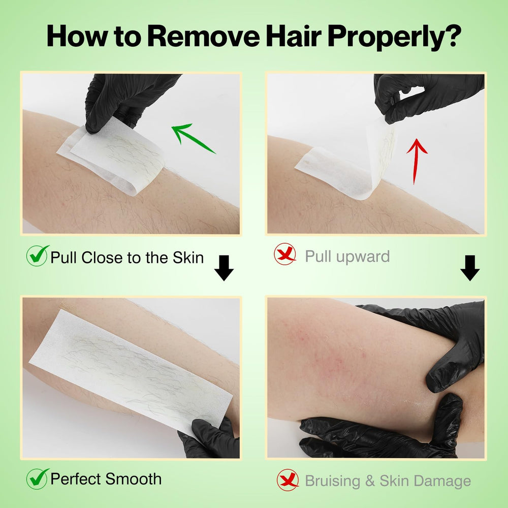 Waxers Roll on Wax Kit After-Wax Wipes refresh skin and remove residue
