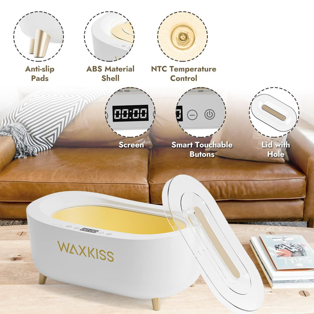 Waxkiss device for professional spas and beauty salons seeking efficient paraffin therapy.