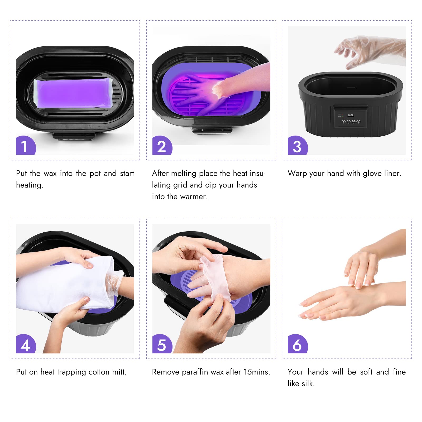 Waxkiss disposable PE mitts and booties for clean spa sessions