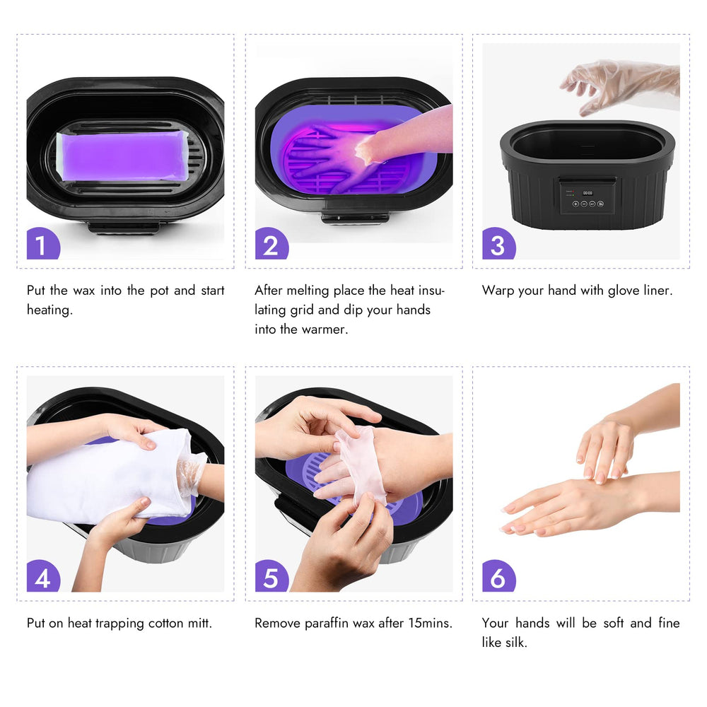 Waxkiss disposable PE mitts and booties for clean spa sessions