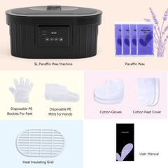 Waxkiss lavender wax warmer close-up providing calming spa ambience