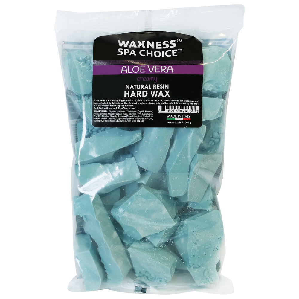 Waxness Spa Choice Aloe Vera Hard Wax Beads creamy texture promises smoother, kinder skin during waxing.