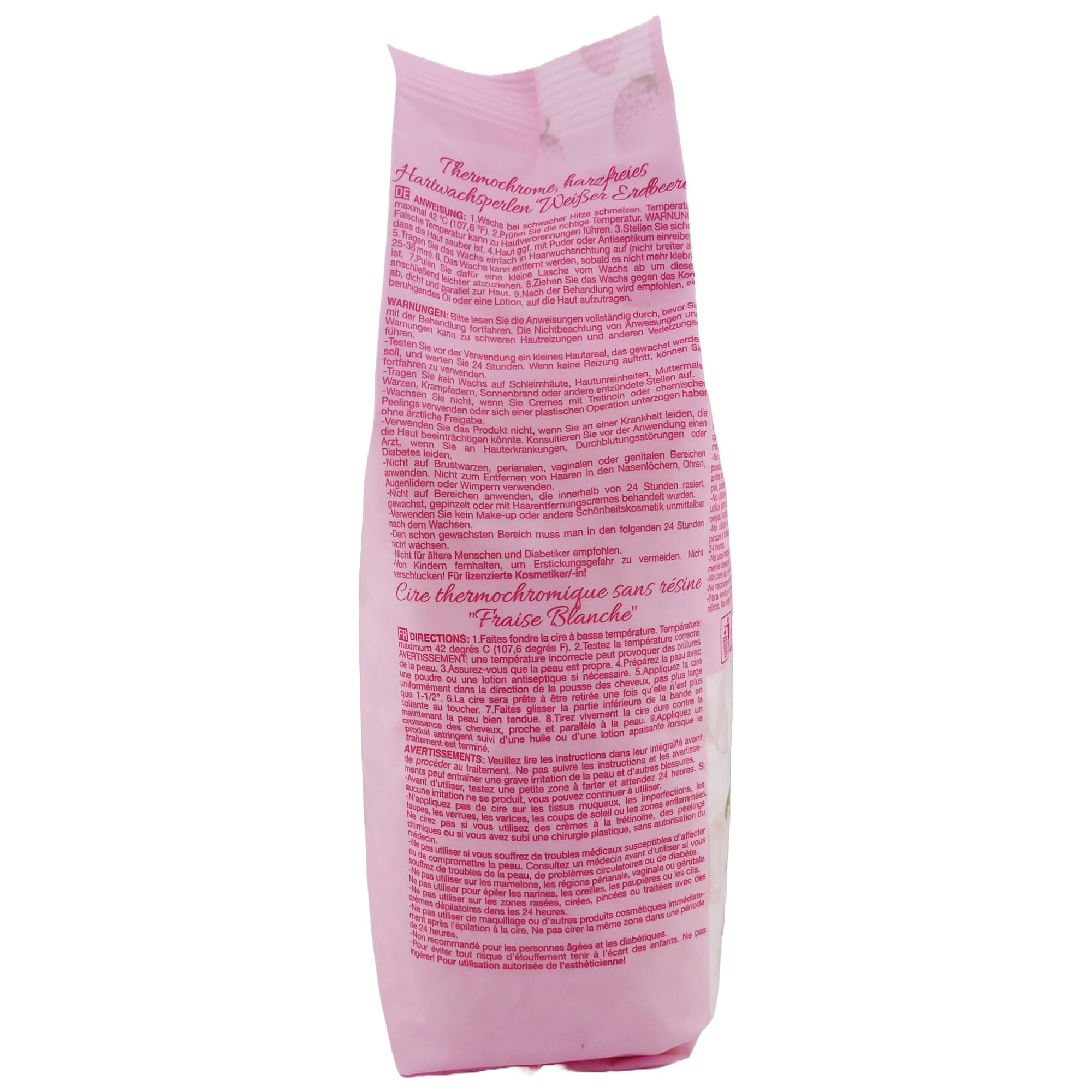 Waxness White Strawberry creamy texture close-up highlights gentle, flexible waxing
