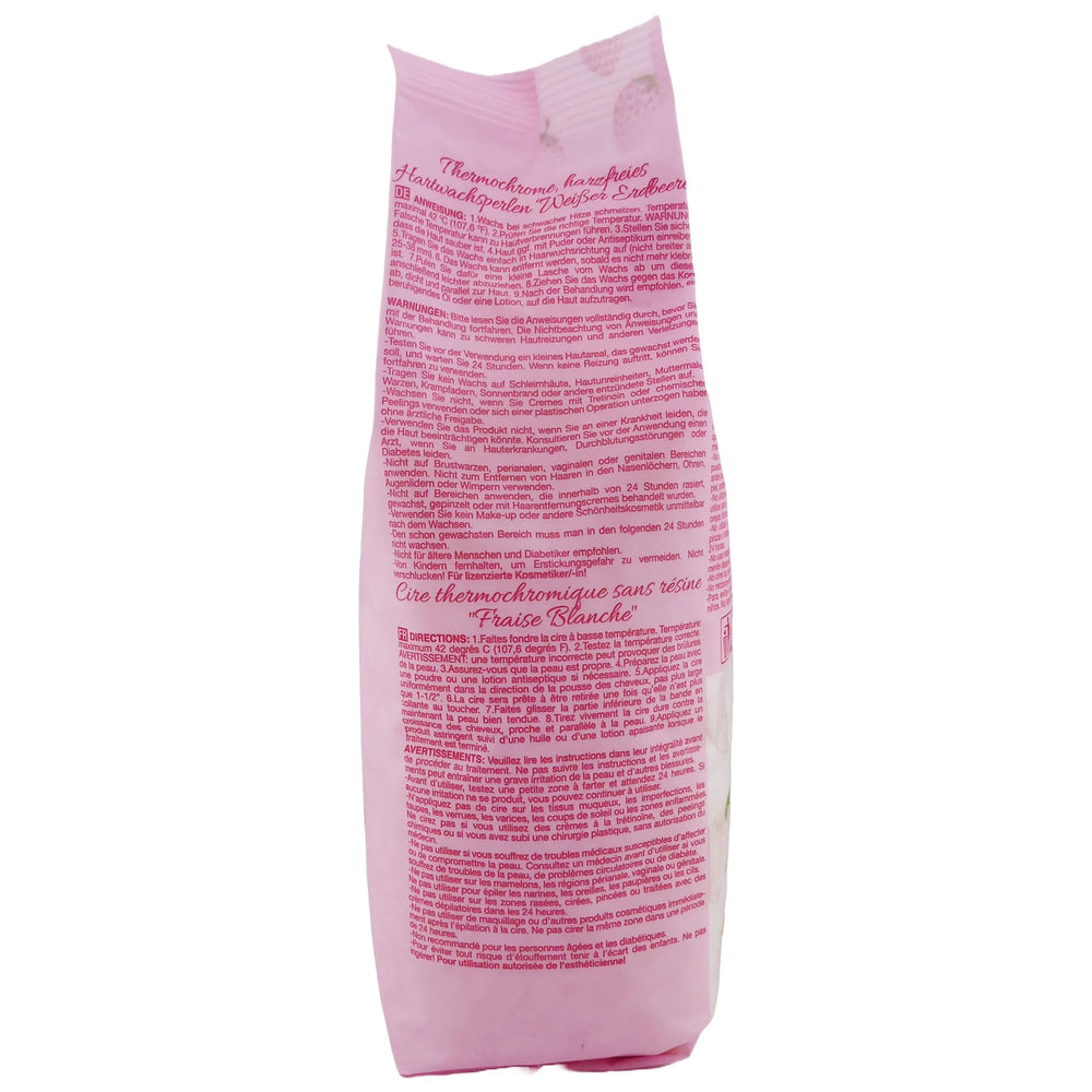 Waxness White Strawberry creamy texture close-up highlights gentle, flexible waxing