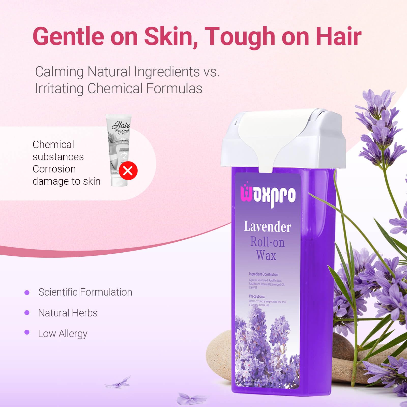 WaxPro application roller showing clean, fast roll-on application
