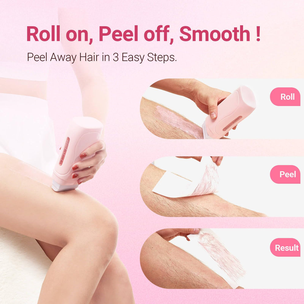 WaxPro honey wax cartridge demonstrates smooth roll-on for mess-free application