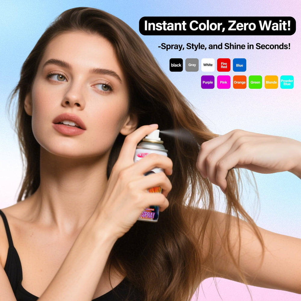 Waybesty pink color spray delivering full coverage on hair