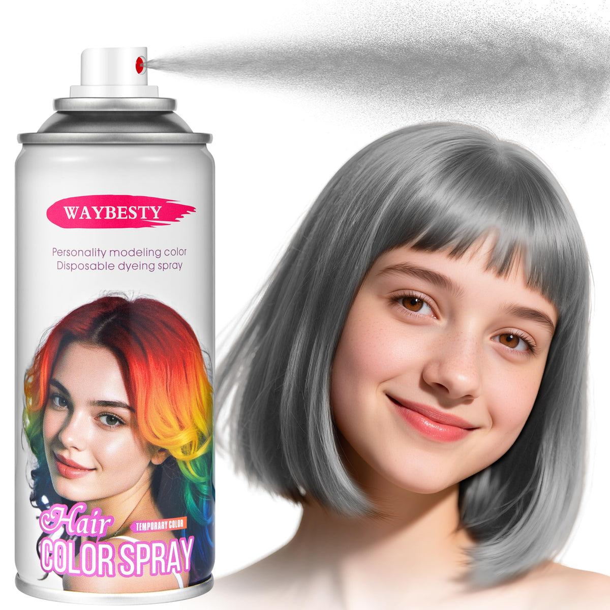 Waybesty gray spray bottle for fast cosplay color.