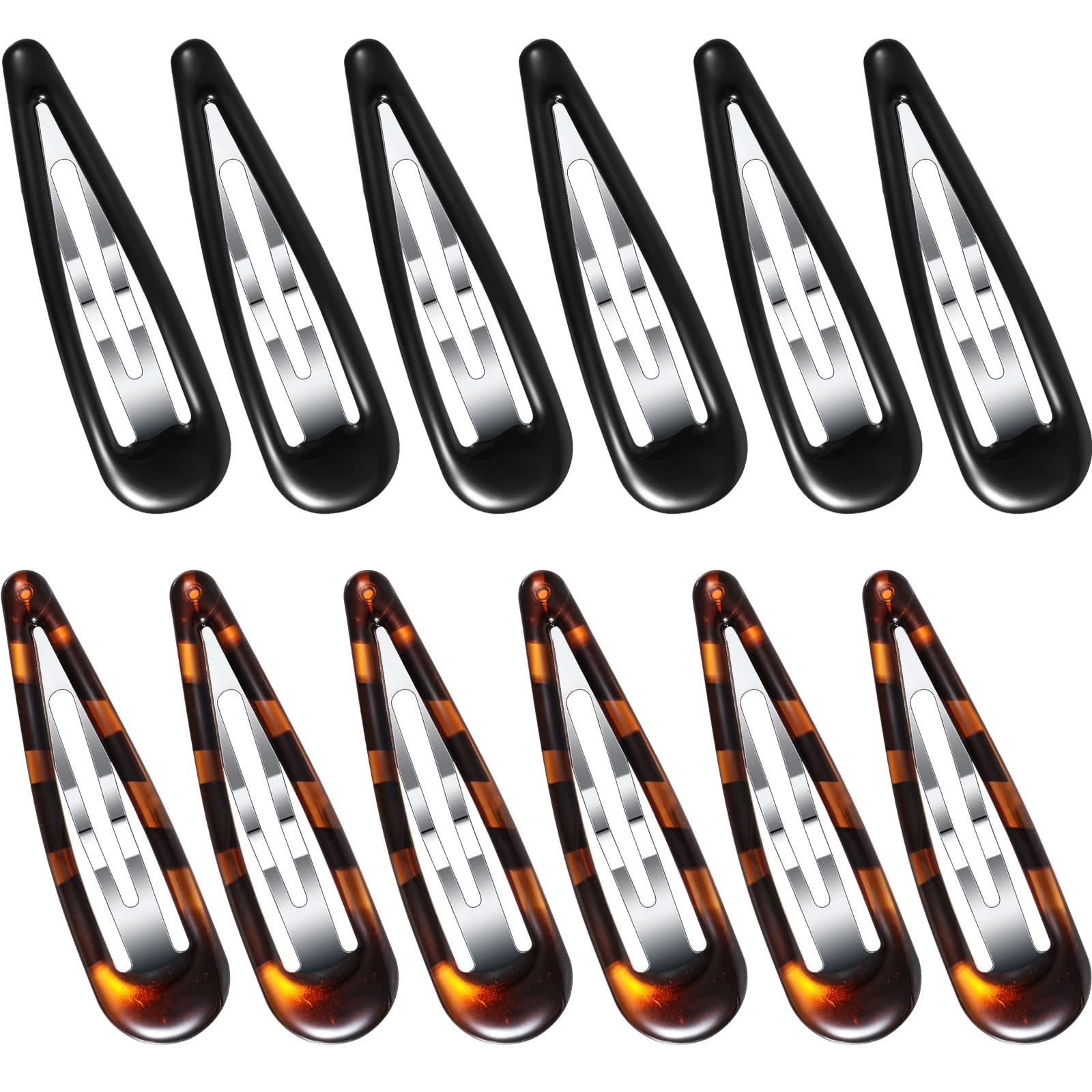 Waydress pinzas cabello oval tortuga, agarre seguro para uso diario.