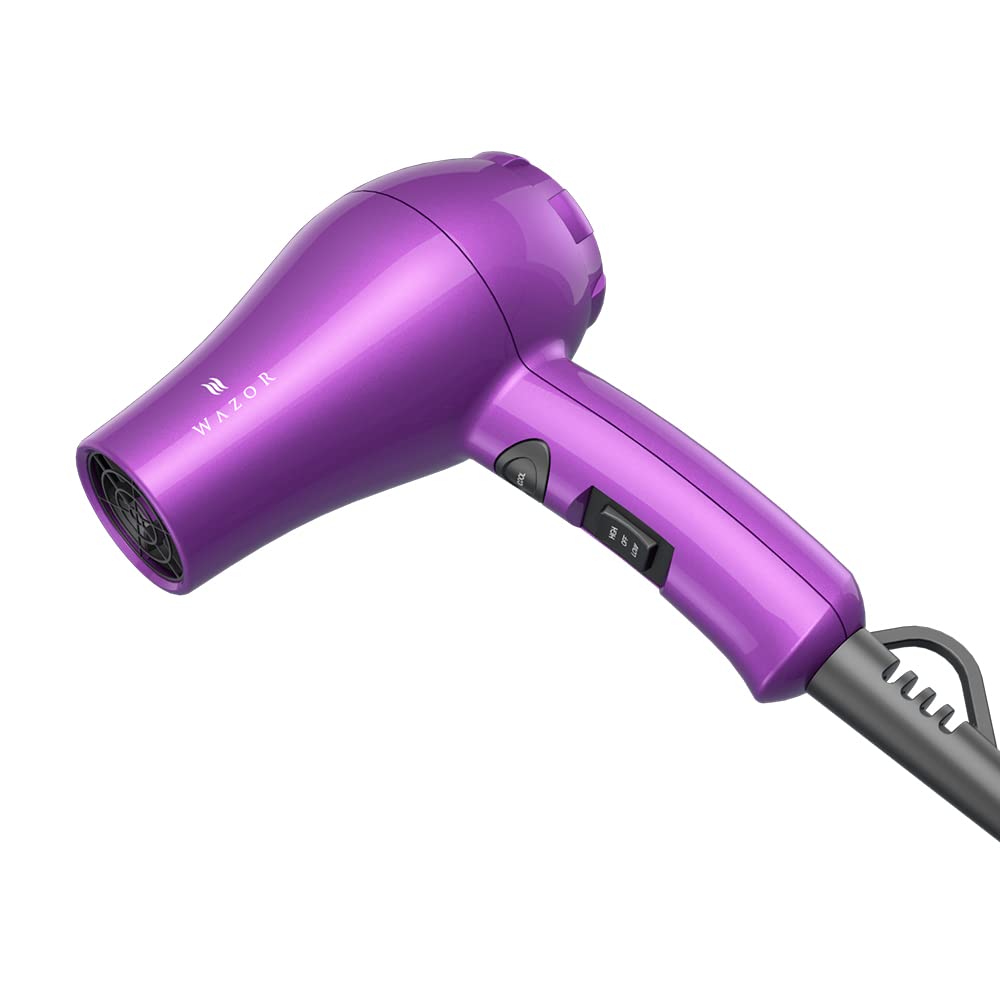 Wazor mini hair dryer 1.8m cord for flexible use.