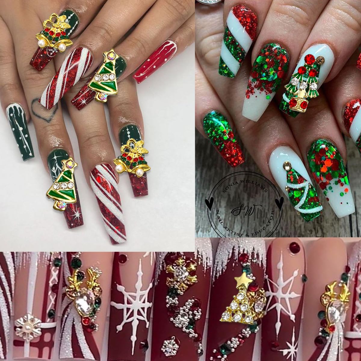 WBRRFJJ glue-required-nail-charms-application demonstrates secure placement.