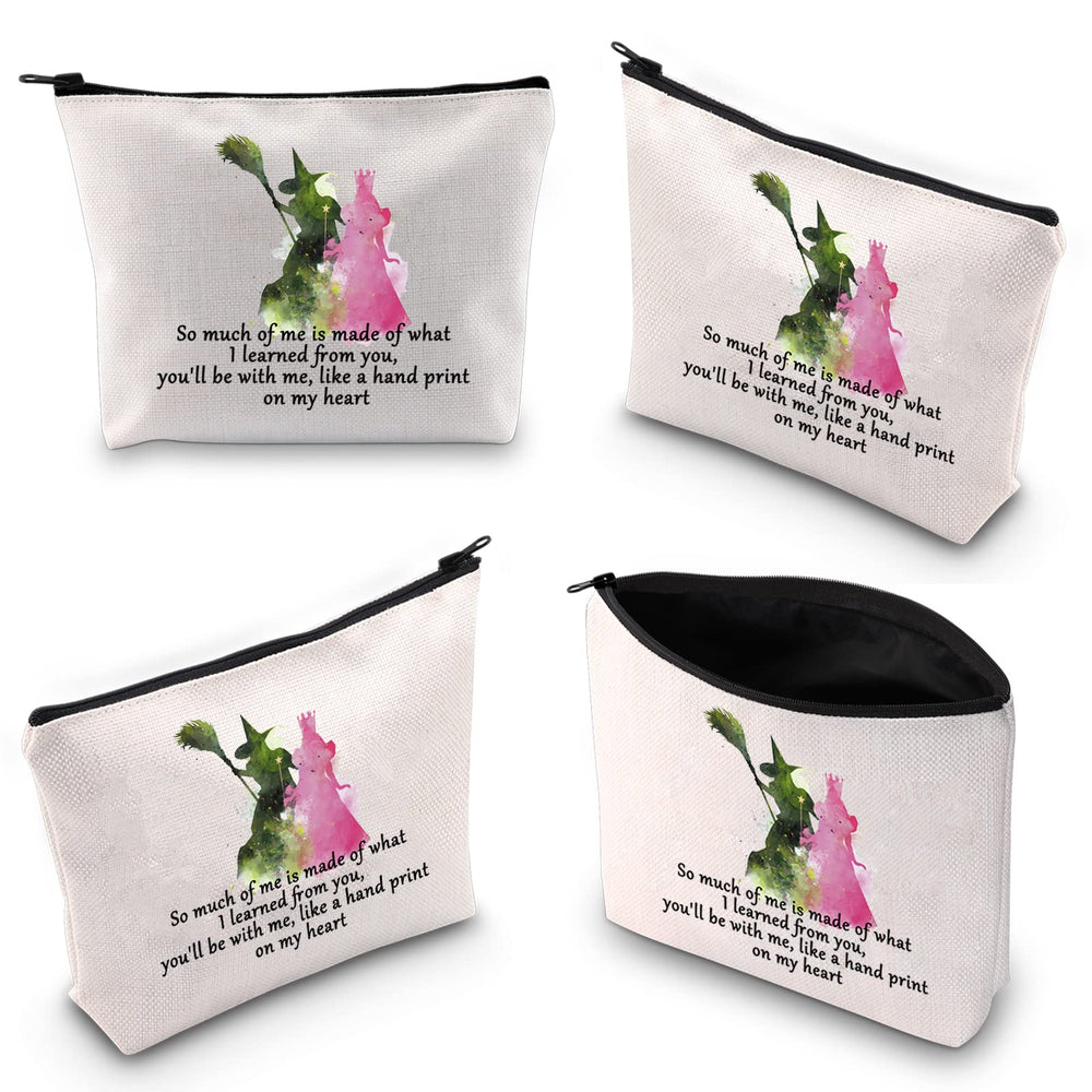 WCGXKO Musical Makeup Bag compact size for travel and daily carry.