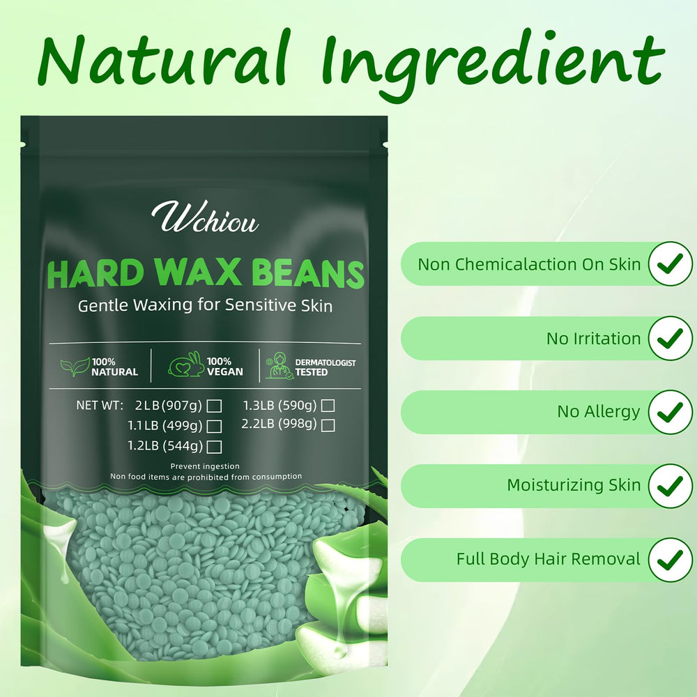 Wchiou at-home waxing kit image shows salon-like results in the comfort of home