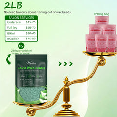 Wchiou wax beads for sensitive skin illustration of gentle formula