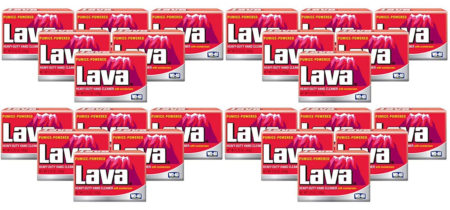 WD-40 Lava heavy-duty hand cleaner pack of 24 on display for tough mess cleanup