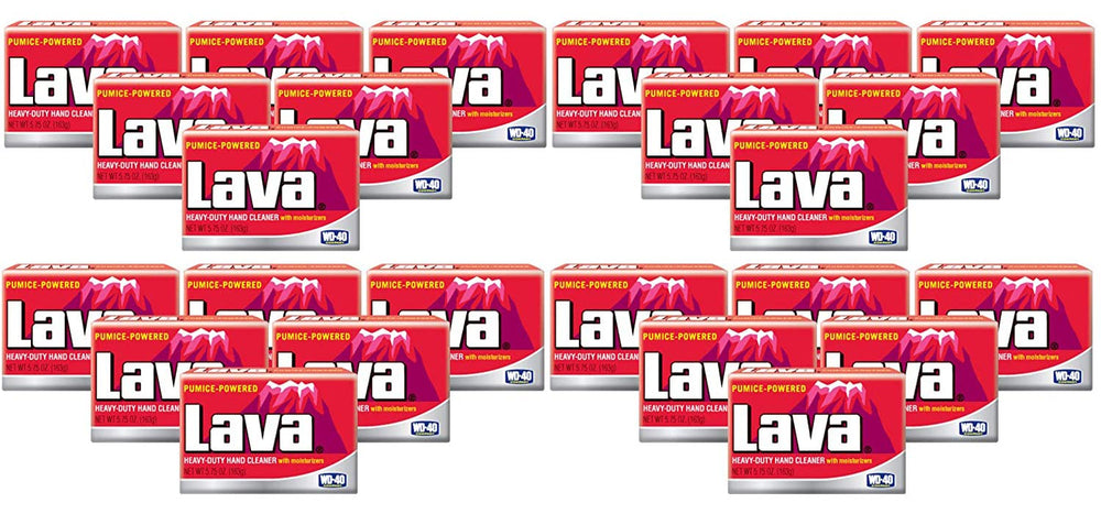 WD-40 Lava heavy-duty hand cleaner pack of 24 on display for tough mess cleanup