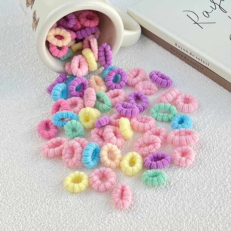 WDGROW mini hair ties soft-touch fabric offers comfortable removal.