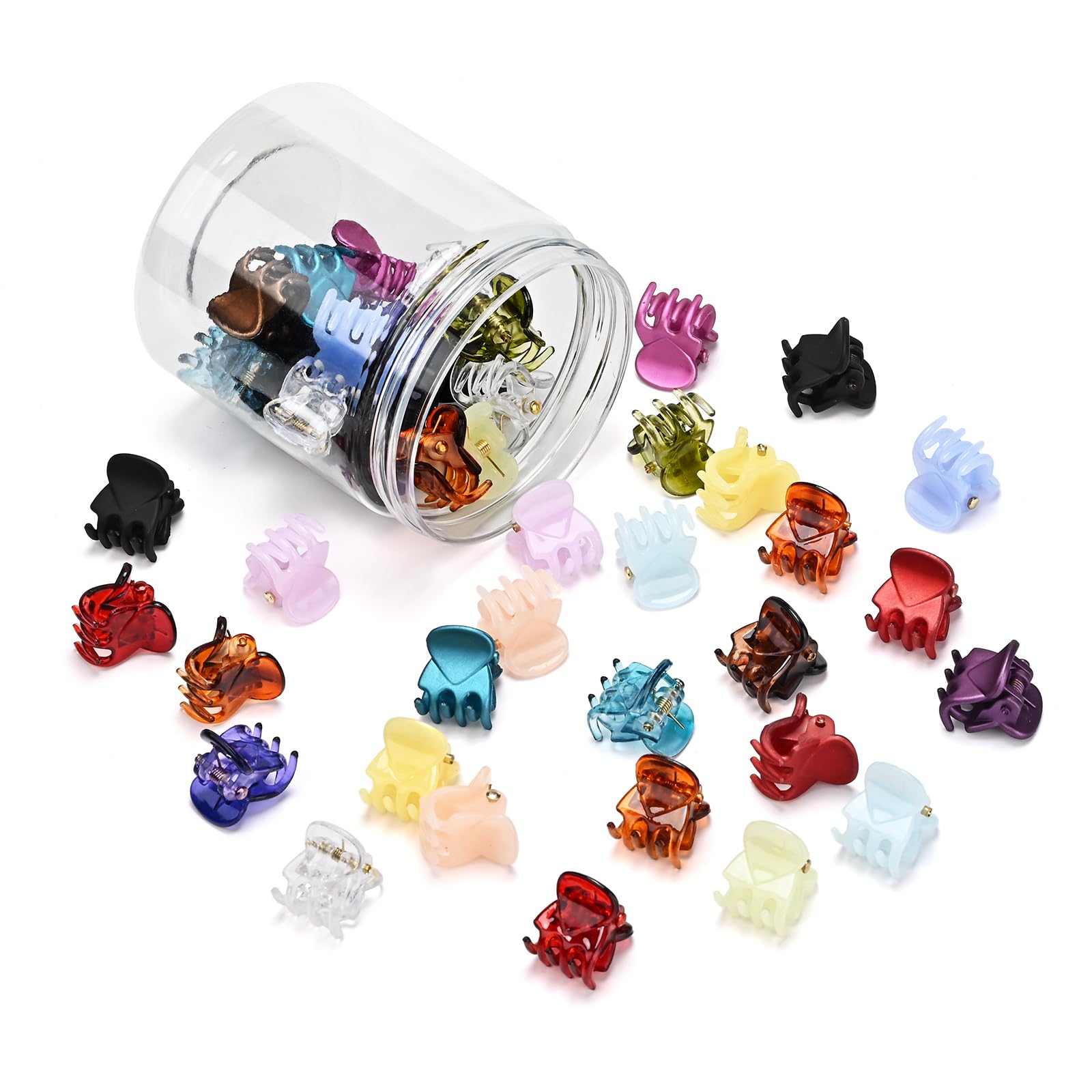 WDLPZZH brown mini clips add retro charm while firmly securing fine hair