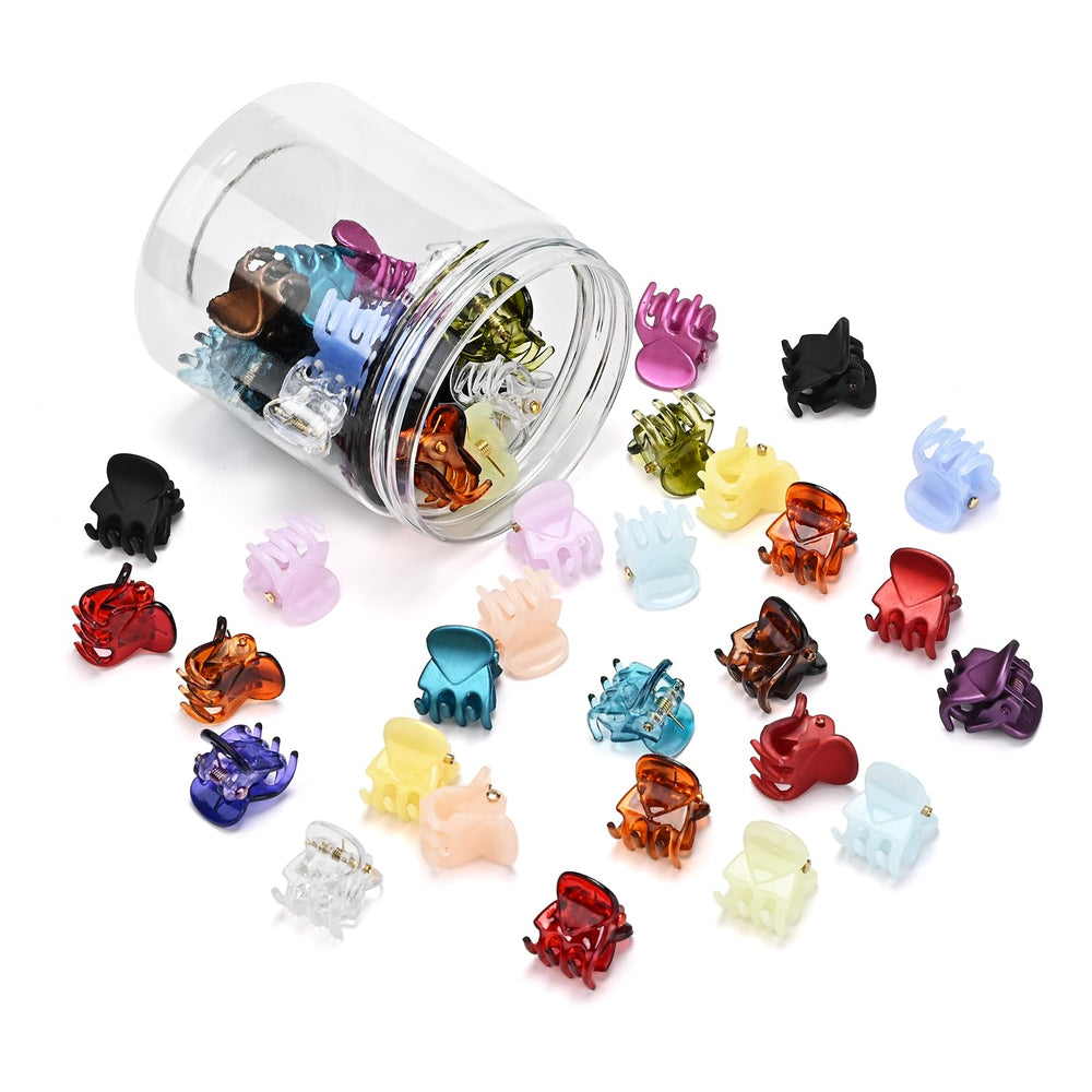 WDLPZZH brown mini clips add retro charm while firmly securing fine hair