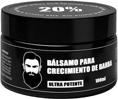 Wdvpue Beard Growth Balm jar closeup showing clear balm for softer beard