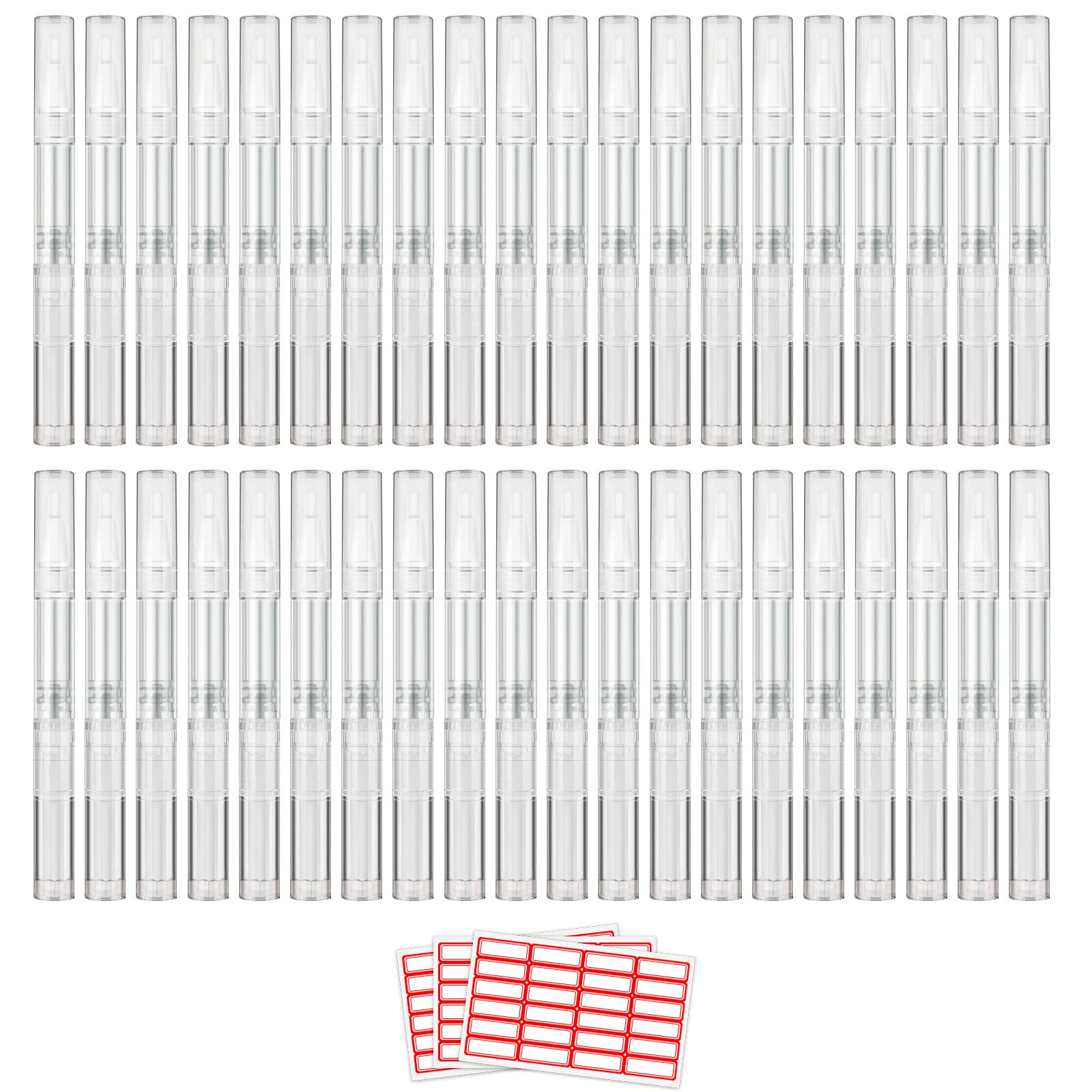 WEBBYBEAR cuticle oil pen set, 40 pieces, versatile mini containers for travel.