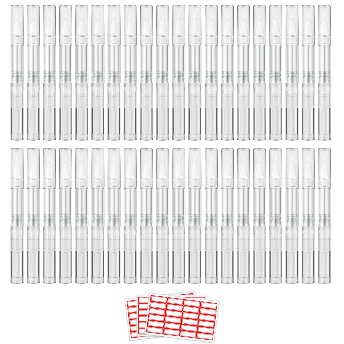 WEBBYBEAR cuticle oil pen set, 40 pieces, versatile mini containers for travel.