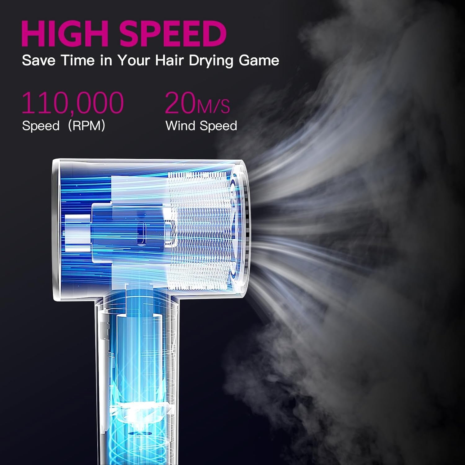 WeBeauty 5in1 hot air brush red straightening plate delivers sleek straight styles.
