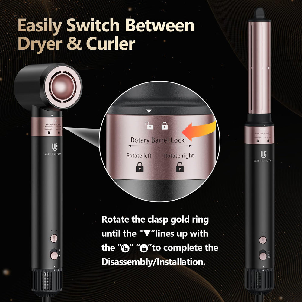 WeBeauty adjustable temperature and speed settings tailor styling for hair types