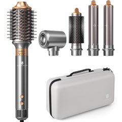 Webeauty hair dryer brush 5in1 styler with attachments enables quick, salon-like styling.
