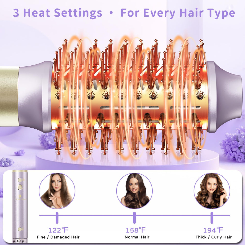 webeauty hair dryer brush 8-in-1 ionic technology: negative ions for smoother, frizz-free finish