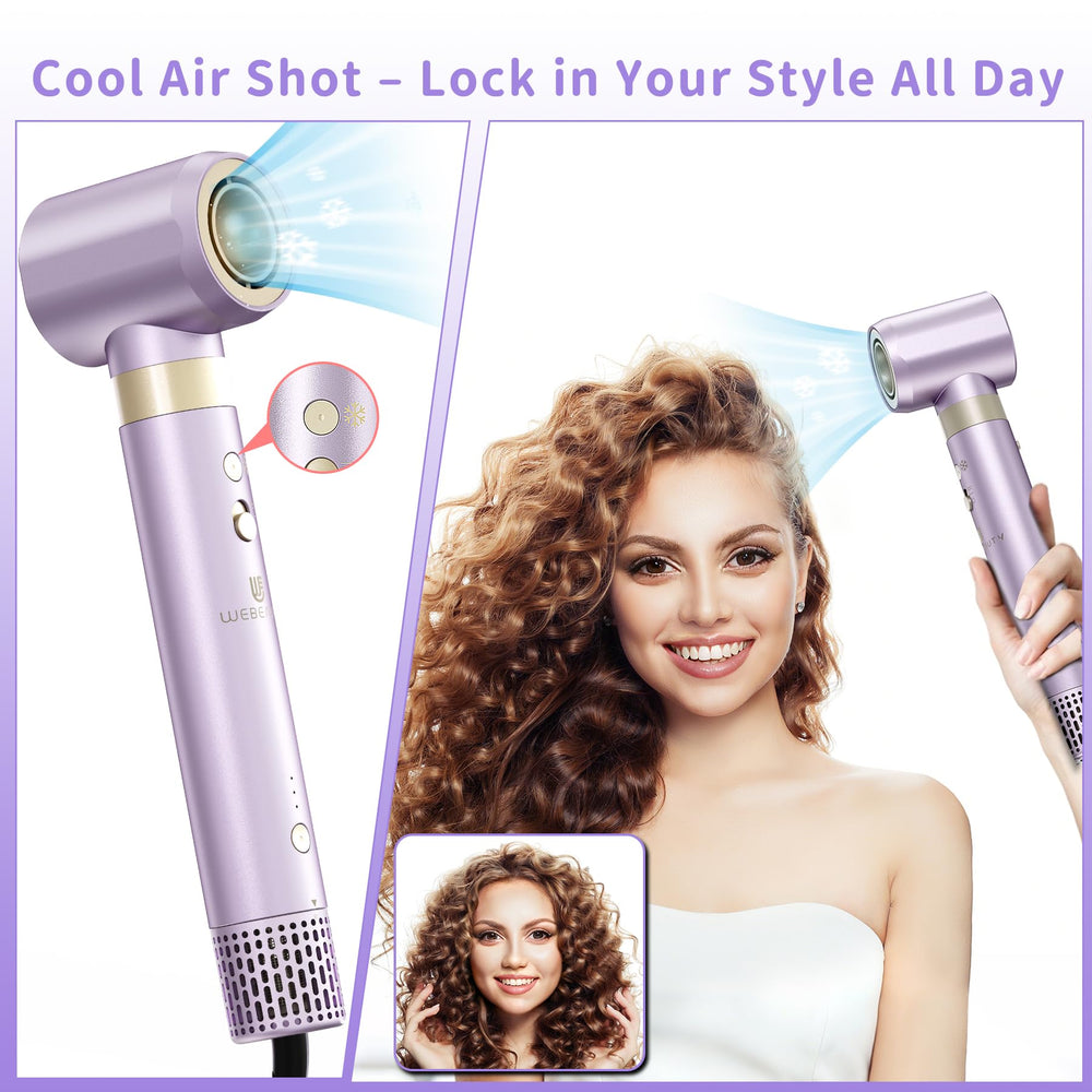 webeauty hair dryer brush 8-in-1 straightener attachment: straight hair with controlled heat