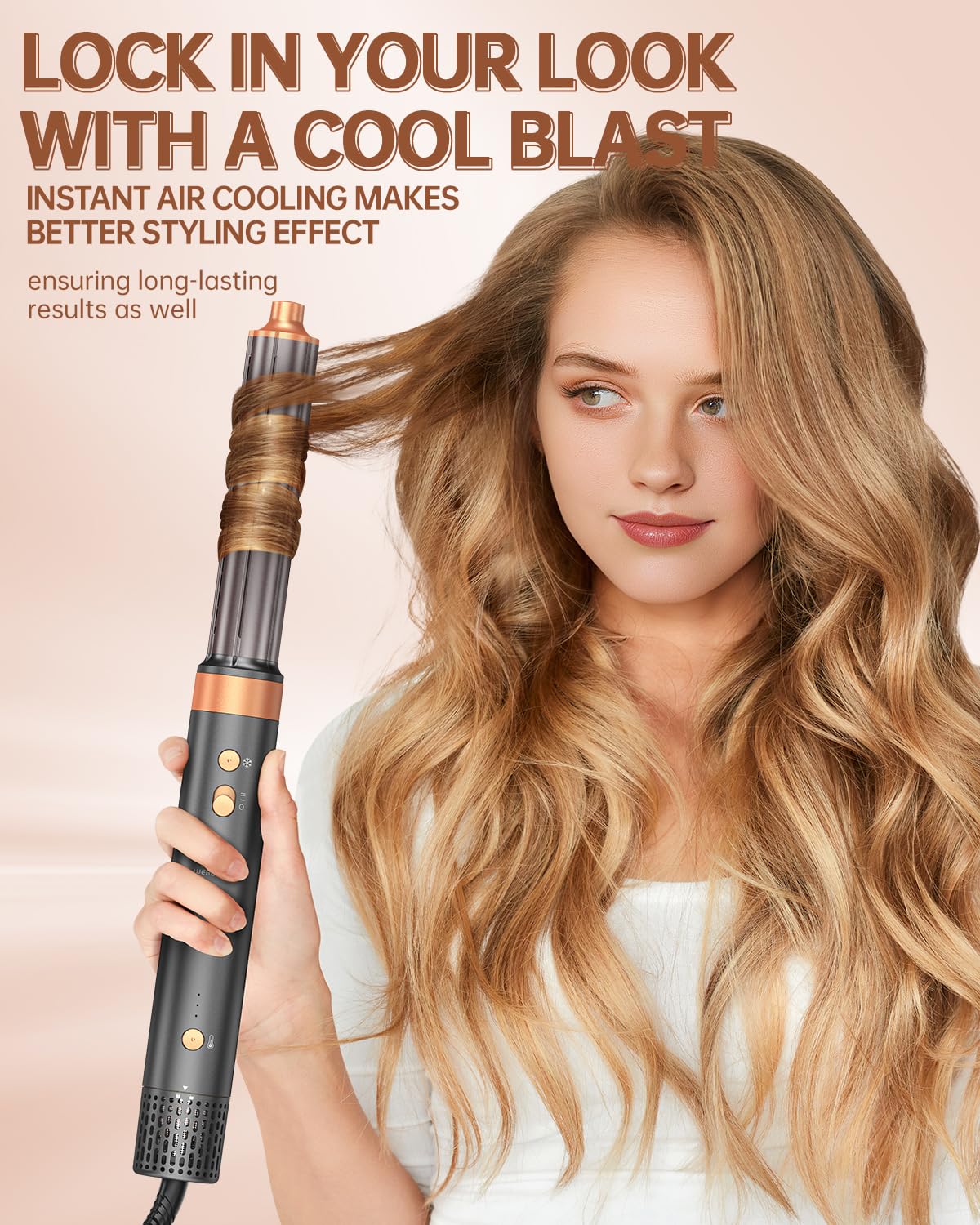 Webeauty Coanda curling uses airflow for smooth, tangle-free curls.
