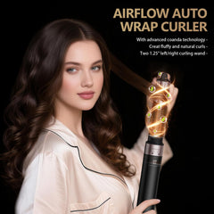 WeBeauty hair dryer brush air styler gold auto air curler creates natural-looking curls