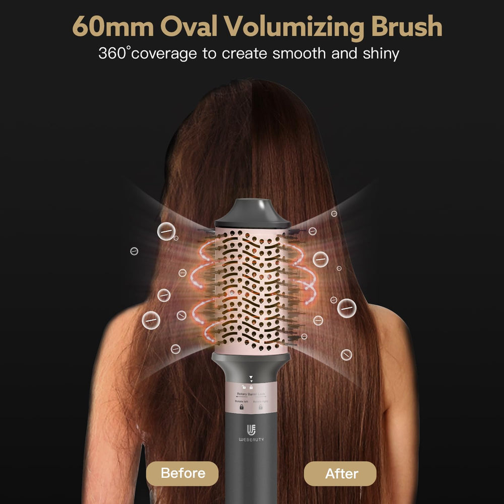 WeBeauty hair dryer brush air styler gold multi-settings adapt to all hair types