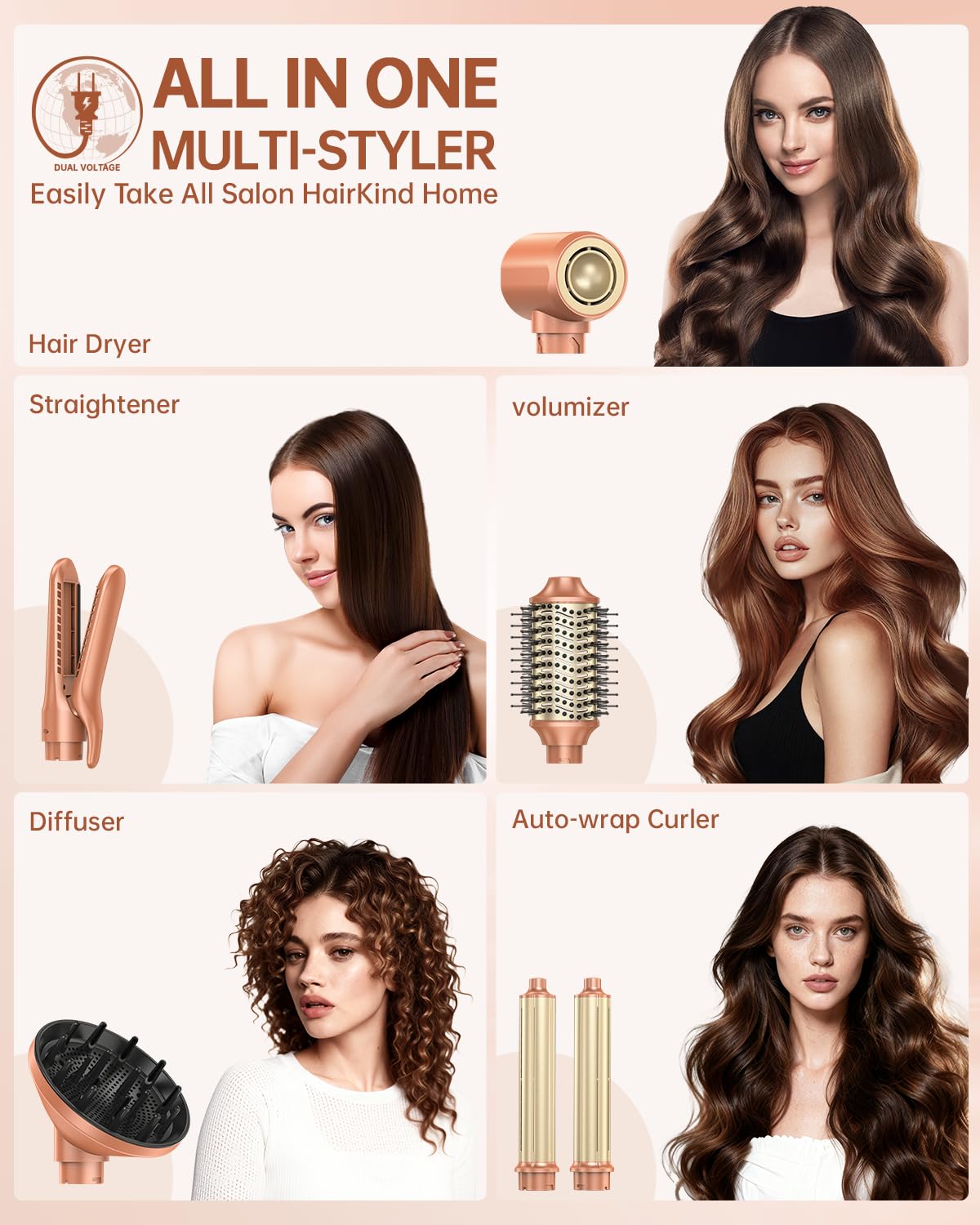 webeauty high-speed motor delivers fast drying and efficient styling