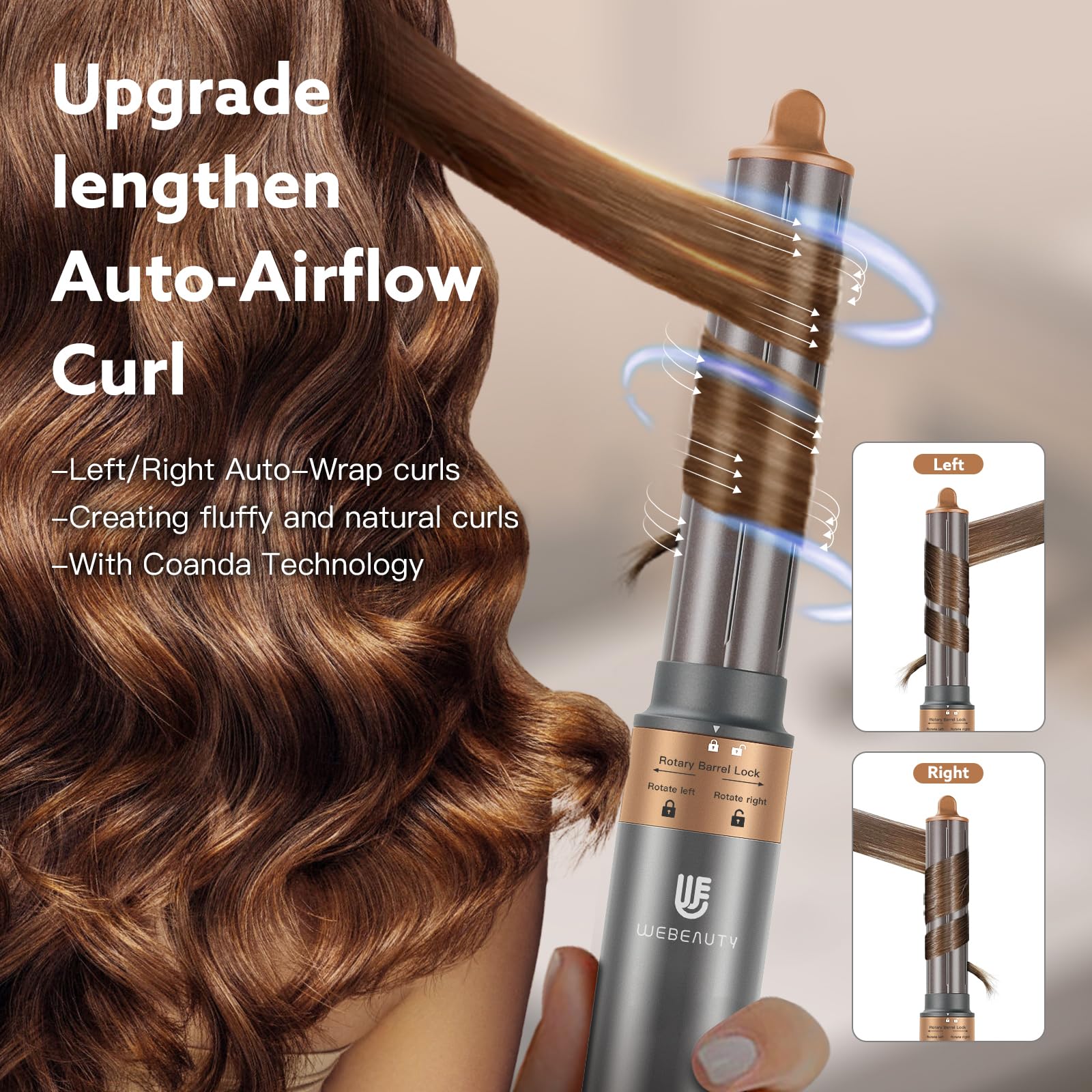 webeauty hot air wrap styler volumizing oval brush adds lift and body