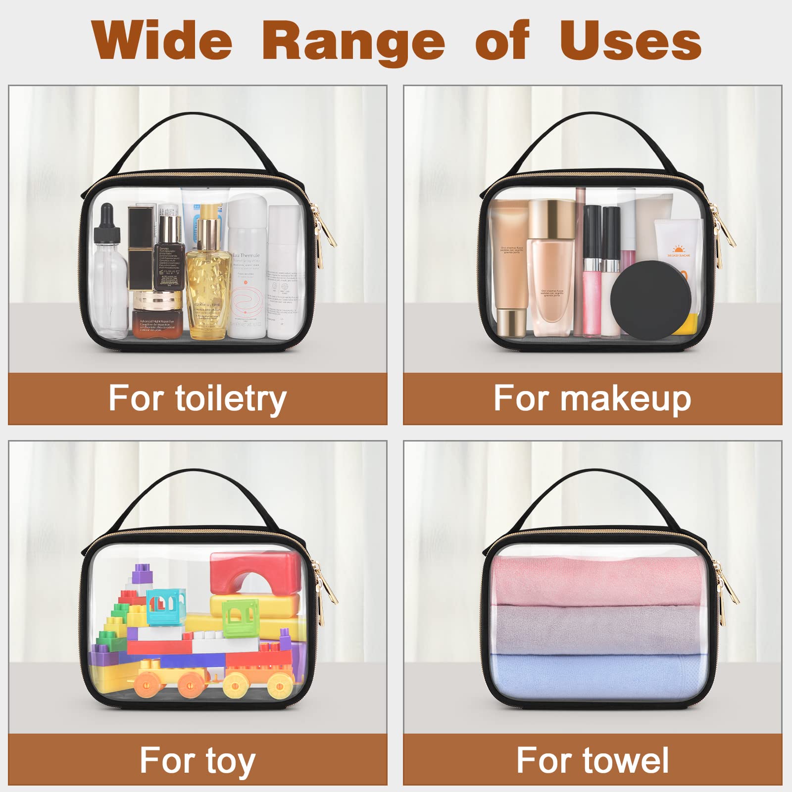 Wedama carry-on friendly clear bags streamline packing and security lines