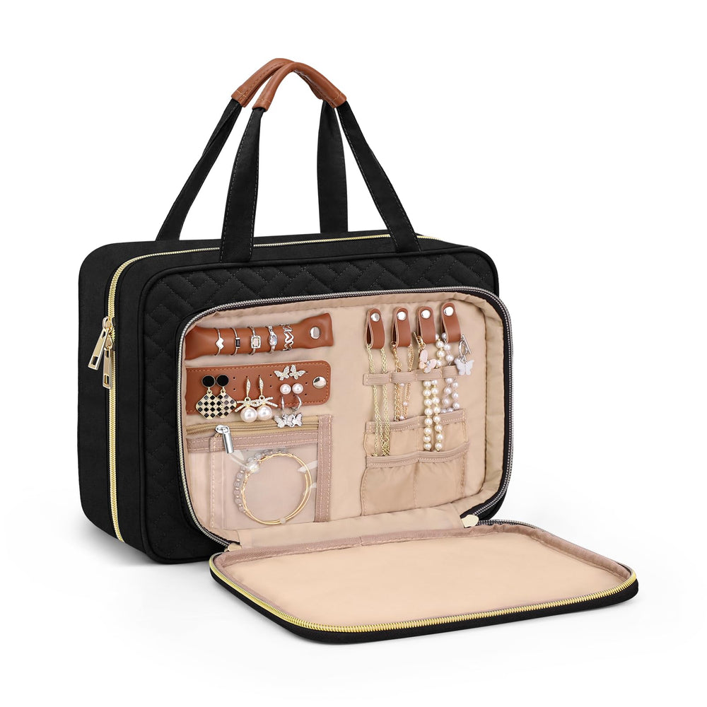 Wedama hanging toiletry bag closed view for compact travel organization