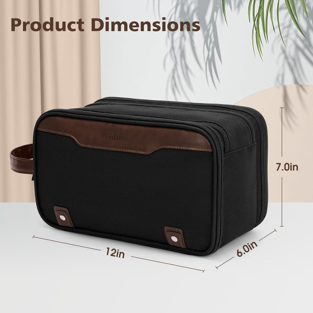 Wedama Toiletry Bag double-zipper-access quick access to contents during travel