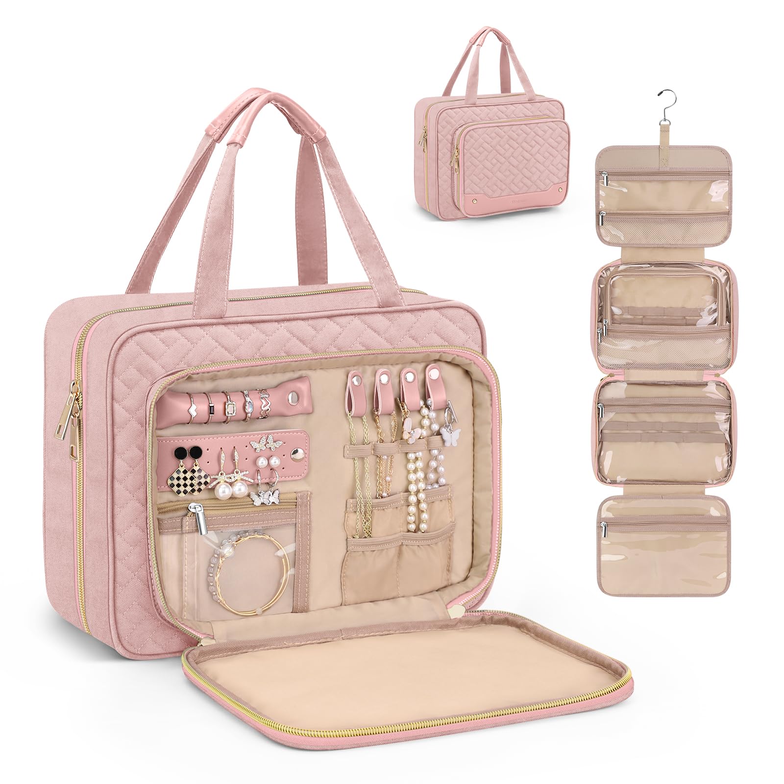 Wedama toiletry bag hanging hook for easy bathroom access