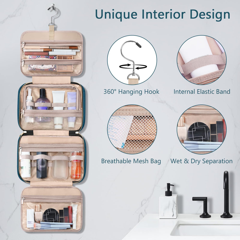 Wedama toiletry bag large capacity fits cosmetics and skincare