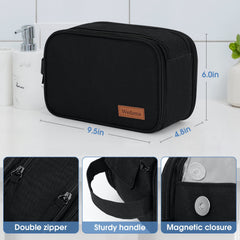 Wedama toiletry bag front pocket organizes toothbrushes and small grooming items for quick packing