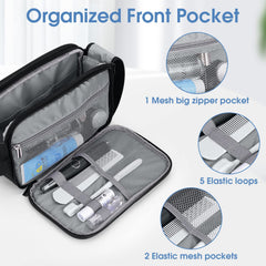 Wedama toiletry bag PVC clear pocket holds wet items for neat, visible separation