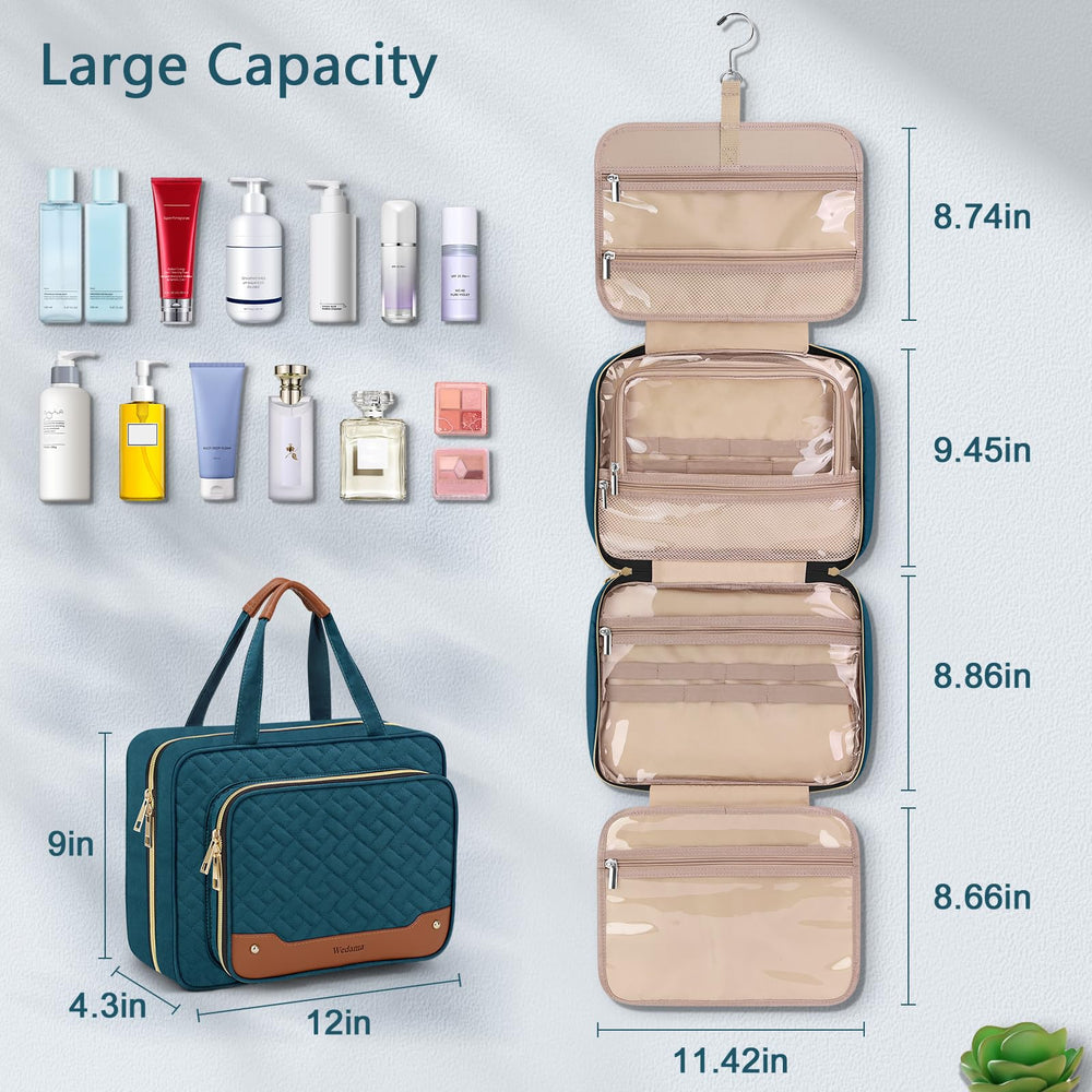Wedama toiletry bag waterproof material resists splashes during trips