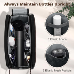 Wedama Toiletry Bag waterproof-oxford-material protects contents in bathroom or rain