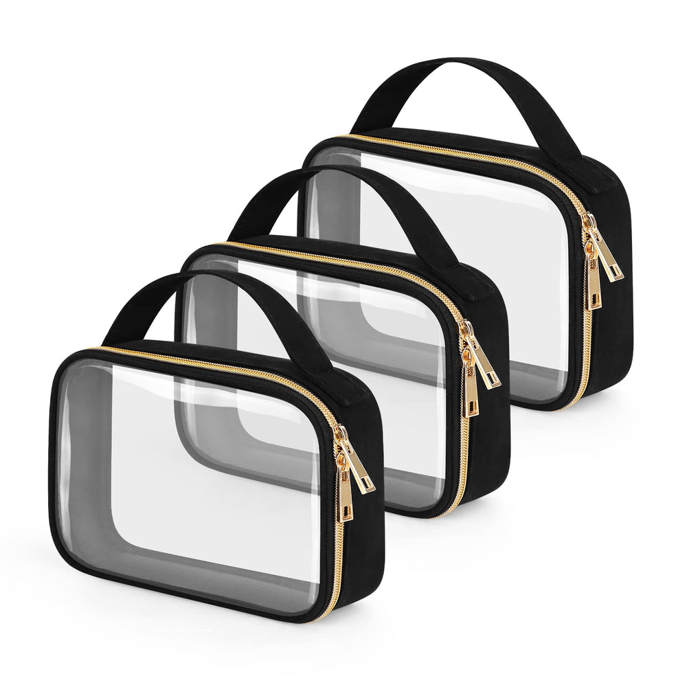 Wedama TSA-approved toiletry bag pack with clear front for quick security checks.