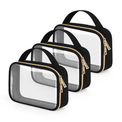Wedama TSA-approved toiletry bag pack with clear front for quick security checks.