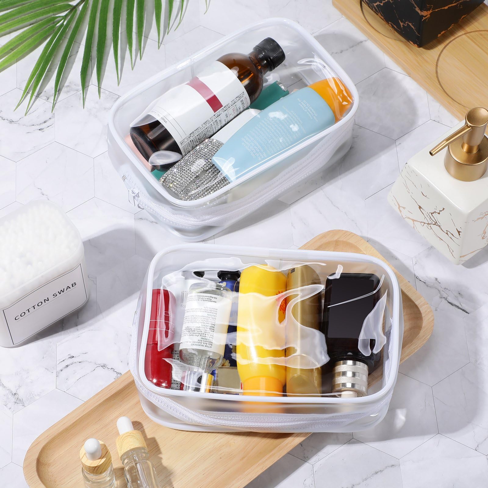 Weewooday clear makeup bag as jewelry bag showcases versatile storage.