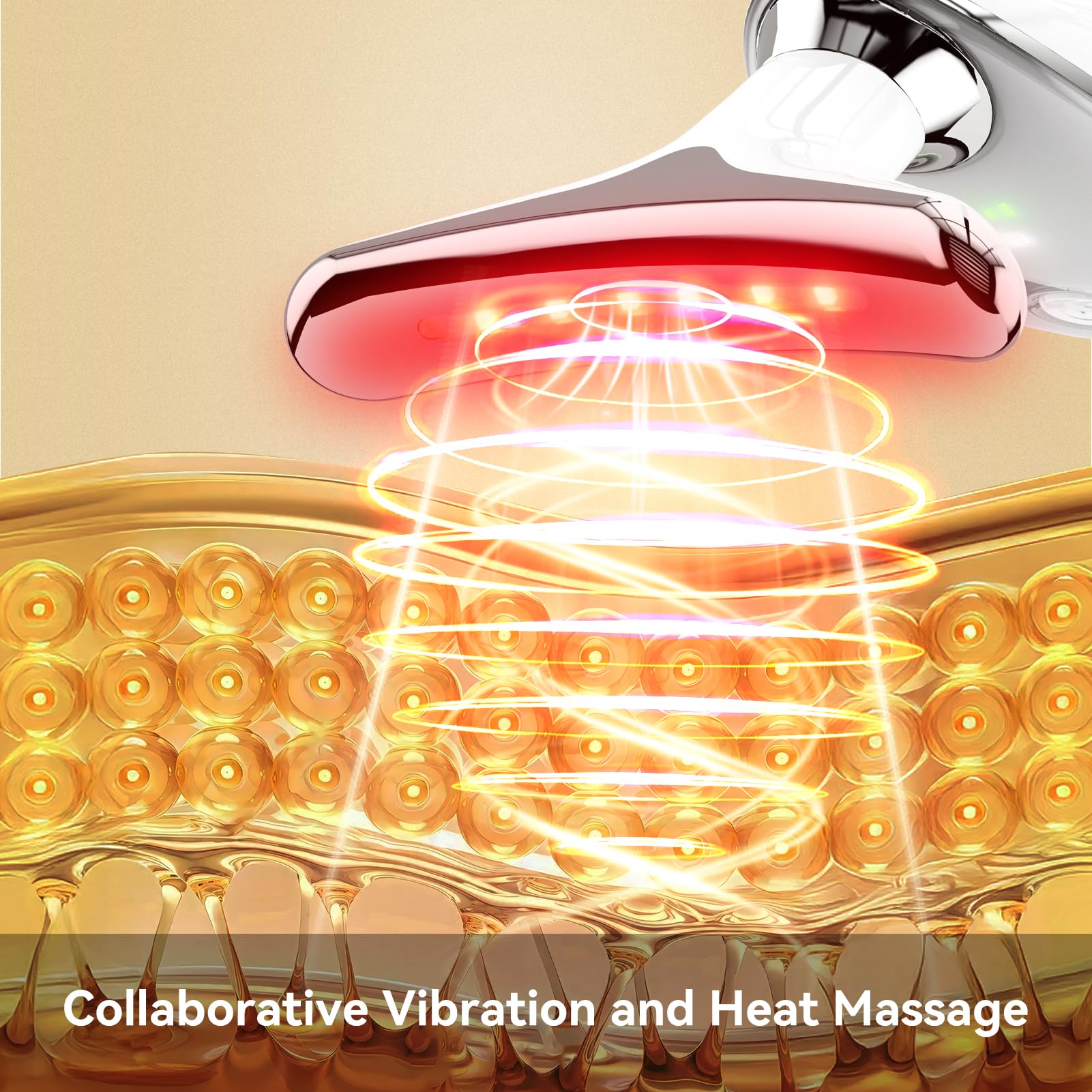 WEIGFAHEN neck-face massager curved head at 160 degrees for contouring.