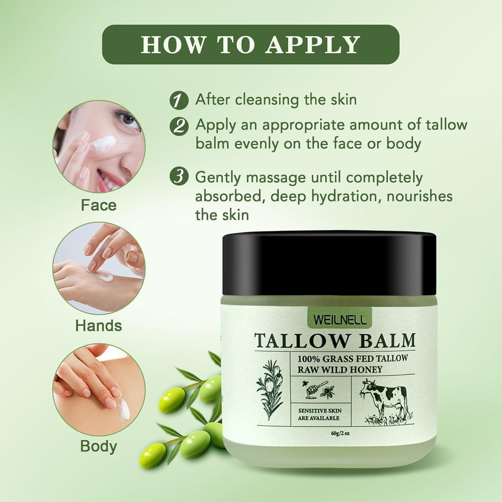 WEILNELL whipped balm texture closeup emphasizes light, fast-absorbing quality
